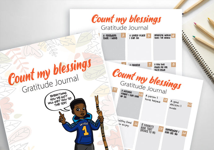 Free Download Count your Blessings Gratitude Journal for Kids