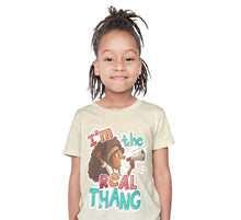 Load image into Gallery viewer, I&#39;m The Real Thang T-shirt creme
