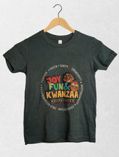 Load image into Gallery viewer, Kwanzaa Kids T-shirt Unisex &quot;Joy, Fun &amp; Kwanzaa&quot;
