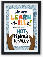 Load image into Gallery viewer, &quot;We Are Learn-it-alls&quot; Digital Artwork, Instant Download
