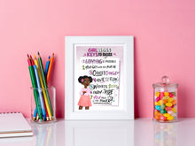 Load image into Gallery viewer, Keys to Success Wall Art Girl Boss, Instant Download
