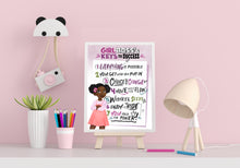 Load image into Gallery viewer, Keys to Success Wall Art Girl Boss, Instant Download
