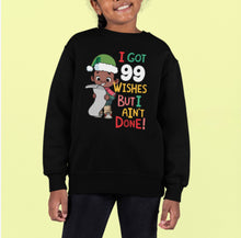 Load image into Gallery viewer, 99 Wishes Kids Christmas Sweatshirt
