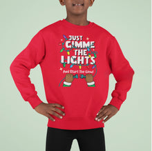 Load image into Gallery viewer, Gimme the Lights Kids Christmas Sweater
