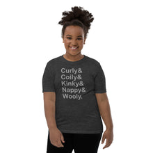 Load image into Gallery viewer, Hair Positive Kids T-Shirt Kinky Curly Wavy Black Natural Hair
