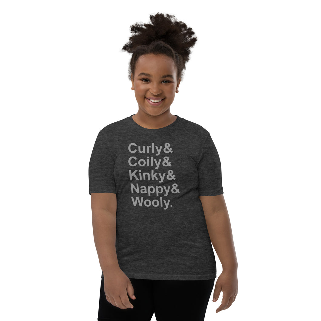 Hair Positive Kids T-Shirt Kinky Curly Wavy Black Natural Hair