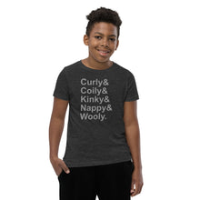 Load image into Gallery viewer, Hair Positive Kids T-Shirt Kinky Curly Wavy Black Natural Hair
