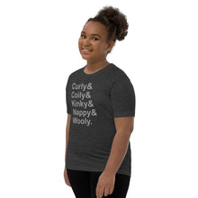 Load image into Gallery viewer, Hair Positive Kids T-Shirt Kinky Curly Wavy Black Natural Hair
