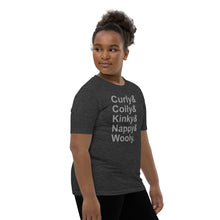 Load image into Gallery viewer, Hair Positive Kids T-Shirt Kinky Curly Wavy Black Natural Hair
