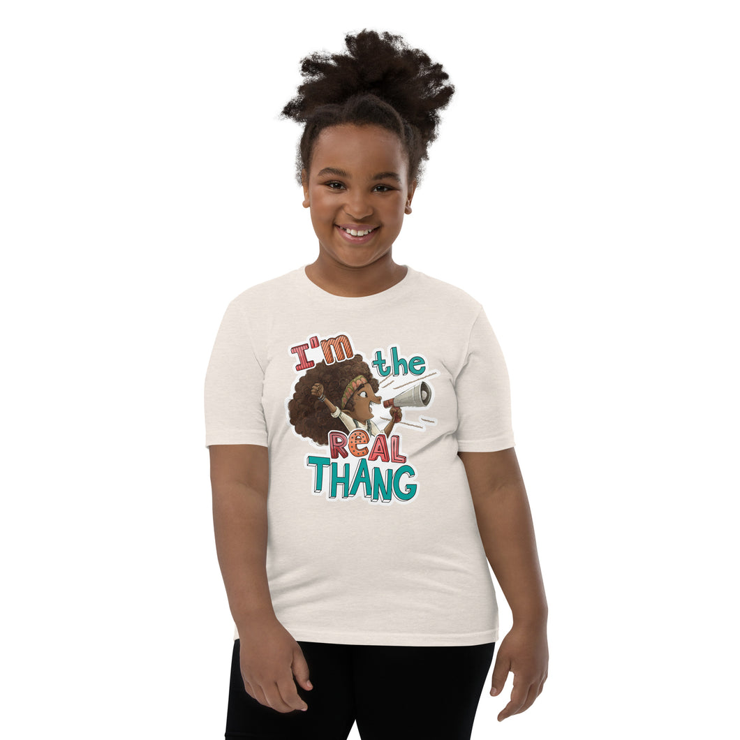 I'm The Real Thang T-shirt creme