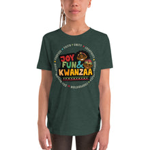 Load image into Gallery viewer, Kwanzaa Kids T-shirt Unisex &quot;Joy, Fun &amp; Kwanzaa&quot;
