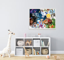 Load image into Gallery viewer, Swirls All Around Kids Poster 24x18 inches
